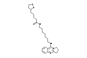 N-[7-(2,3-dihydro-1H-pyrrolo[2,1-b]quinazolin-10-ium-9-ylamino)heptyl]-5-(dithiolan-3-yl)valeramide