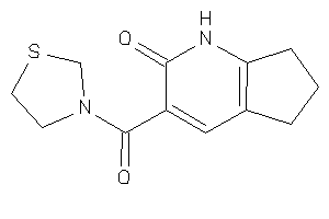 3-(thiazolidine-3-carbonyl)-1,5,6,7-tetrahydro-1-pyrindin-2-one