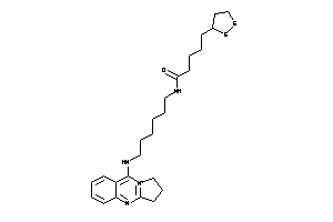 Image of N-[6-(2,3-dihydro-1H-pyrrolo[2,1-b]quinazolin-10-ium-9-ylamino)hexyl]-5-(dithiolan-3-yl)valeramide