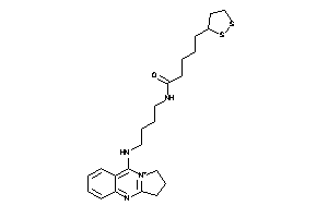 N-[4-(2,3-dihydro-1H-pyrrolo[2,1-b]quinazolin-10-ium-9-ylamino)butyl]-5-(dithiolan-3-yl)valeramide