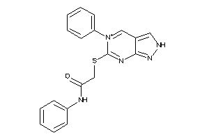 Image of N-phenyl-2-[(5-phenyl-2H-pyrazolo[3,4-d]pyrimidin-5-ium-6-yl)thio]acetamide