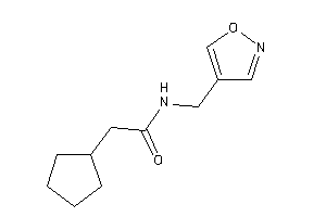 Image of 2-cyclopentyl-N-(isoxazol-4-ylmethyl)acetamide