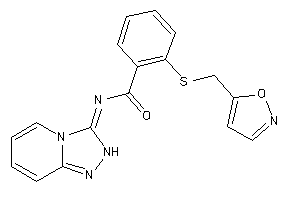 Image of 2-(isoxazol-5-ylmethylthio)-N-(2H-[1,2,4]triazolo[4,3-a]pyridin-3-ylidene)benzamide