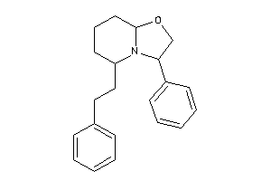 5-phenethyl-3-phenyl-3,5,6,7,8,8a-hexahydro-2H-oxazolo[3,2-a]pyridine