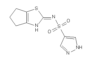 N-(3,4,5,6-tetrahydrocyclopenta[d]thiazol-2-ylidene)-1H-pyrazole-4-sulfonamide