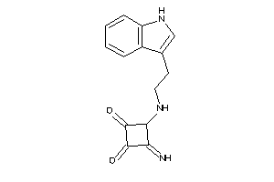 Image of 3-imino-4-[2-(1H-indol-3-yl)ethylamino]cyclobutane-1,2-quinone