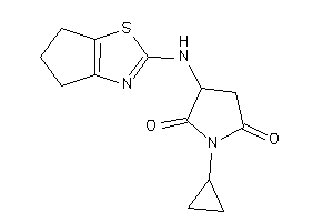 Image of 1-cyclopropyl-3-(5,6-dihydro-4H-cyclopenta[d]thiazol-2-ylamino)pyrrolidine-2,5-quinone