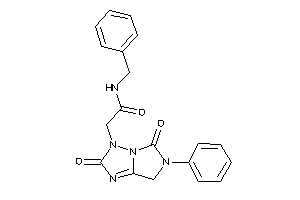 Image of N-benzyl-2-(2,5-diketo-6-phenyl-7H-imidazo[5,1-e][1,2,4]triazol-3-yl)acetamide