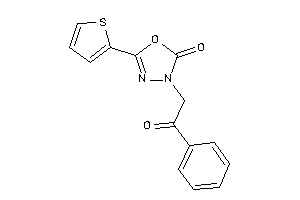 3-phenacyl-5-(2-thienyl)-1,3,4-oxadiazol-2-one