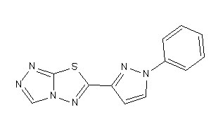 Image of 6-(1-phenylpyrazol-3-yl)-[1,2,4]triazolo[3,4-b][1,3,4]thiadiazole