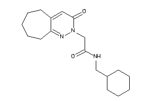N-(cyclohexylmethyl)-2-(3-keto-6,7,8,9-tetrahydro-5H-cyclohepta[c]pyridazin-2-yl)acetamide