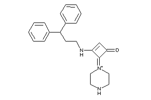 3-(3,3-diphenylpropylamino)-4-piperazin-1-ium-1-ylidene-cyclobut-2-en-1-one