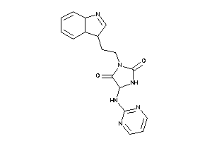 3-[2-(3a,7a-dihydro-3H-indol-3-yl)ethyl]-5-(2-pyrimidylamino)hydantoin