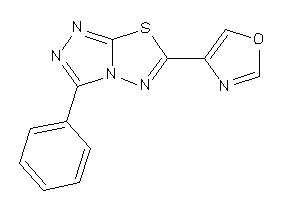4-(3-phenyl-[1,2,4]triazolo[3,4-b][1,3,4]thiadiazol-6-yl)oxazole