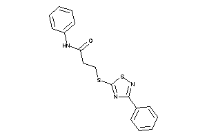 Image of N-phenyl-3-[(3-phenyl-1,2,4-thiadiazol-5-yl)thio]propionamide