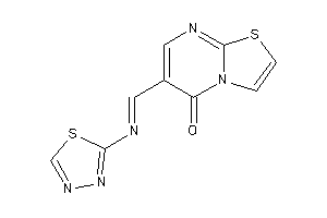 Image of 6-(1,3,4-thiadiazol-2-yliminomethyl)thiazolo[3,2-a]pyrimidin-5-one