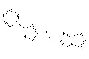 Image of 6-[[(3-phenyl-1,2,4-thiadiazol-5-yl)thio]methyl]imidazo[2,1-b]thiazole