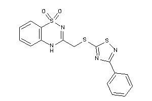 Image of 3-[[(3-phenyl-1,2,4-thiadiazol-5-yl)thio]methyl]-4H-benzo[e][1,2,4]thiadiazine 1,1-dioxide