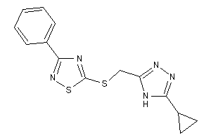 5-[(5-cyclopropyl-4H-1,2,4-triazol-3-yl)methylthio]-3-phenyl-1,2,4-thiadiazole