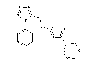 3-phenyl-5-[(1-phenyltetrazol-5-yl)methylthio]-1,2,4-thiadiazole