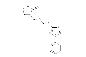 Image of 3-[3-[(3-phenyl-1,2,4-thiadiazol-5-yl)thio]propyl]oxazolidin-2-one