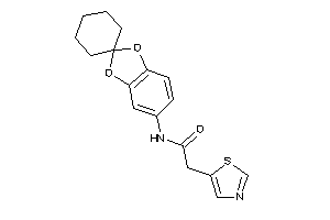 N-spiro[1,3-benzodioxole-2,1'-cyclohexane]-5-yl-2-thiazol-5-yl-acetamide