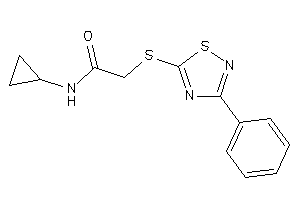 Image of N-cyclopropyl-2-[(3-phenyl-1,2,4-thiadiazol-5-yl)thio]acetamide