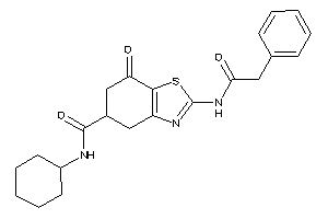 N-cyclohexyl-7-keto-2-[(2-phenylacetyl)amino]-5,6-dihydro-4H-1,3-benzothiazole-5-carboxamide