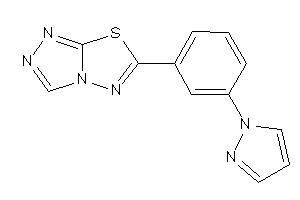 6-(3-pyrazol-1-ylphenyl)-[1,2,4]triazolo[3,4-b][1,3,4]thiadiazole
