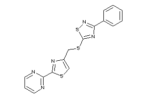 3-phenyl-5-[[2-(2-pyrimidyl)thiazol-4-yl]methylthio]-1,2,4-thiadiazole