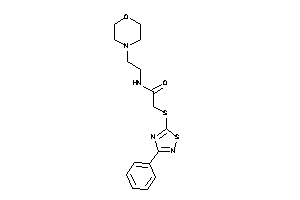 Image of N-(2-morpholinoethyl)-2-[(3-phenyl-1,2,4-thiadiazol-5-yl)thio]acetamide