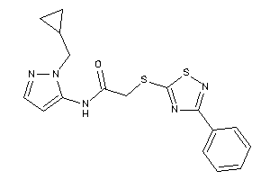 N-[2-(cyclopropylmethyl)pyrazol-3-yl]-2-[(3-phenyl-1,2,4-thiadiazol-5-yl)thio]acetamide