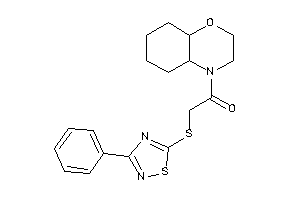 1-(2,3,4a,5,6,7,8,8a-octahydrobenzo[b][1,4]oxazin-4-yl)-2-[(3-phenyl-1,2,4-thiadiazol-5-yl)thio]ethanone