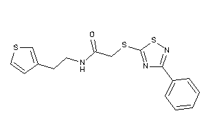 2-[(3-phenyl-1,2,4-thiadiazol-5-yl)thio]-N-[2-(3-thienyl)ethyl]acetamide