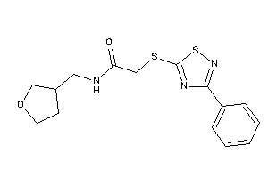 2-[(3-phenyl-1,2,4-thiadiazol-5-yl)thio]-N-(tetrahydrofuran-3-ylmethyl)acetamide