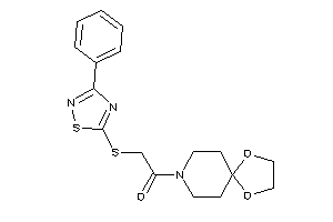 1-(1,4-dioxa-8-azaspiro[4.5]decan-8-yl)-2-[(3-phenyl-1,2,4-thiadiazol-5-yl)thio]ethanone