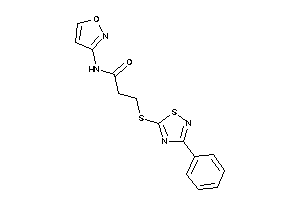 Image of N-isoxazol-3-yl-3-[(3-phenyl-1,2,4-thiadiazol-5-yl)thio]propionamide
