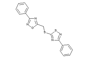 3-phenyl-5-[[(3-phenyl-1,2,4-thiadiazol-5-yl)thio]methyl]-1,2,4-oxadiazole