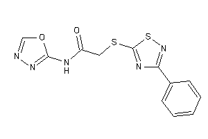 Image of N-(1,3,4-oxadiazol-2-yl)-2-[(3-phenyl-1,2,4-thiadiazol-5-yl)thio]acetamide