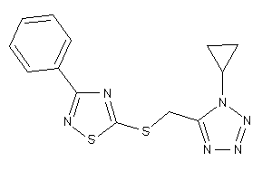 Image of 5-[(1-cyclopropyltetrazol-5-yl)methylthio]-3-phenyl-1,2,4-thiadiazole
