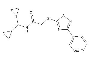 N-(dicyclopropylmethyl)-2-[(3-phenyl-1,2,4-thiadiazol-5-yl)thio]acetamide