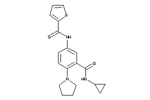 Image of N-[3-(cyclopropylcarbamoyl)-4-pyrrolidino-phenyl]thiophene-2-carboxamide