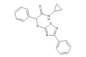 N-cyclopropyl-2-phenyl-2-[(3-phenyl-1,2,4-thiadiazol-5-yl)thio]acetamide