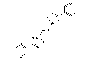 5-[[(3-phenyl-1,2,4-thiadiazol-5-yl)thio]methyl]-3-(2-pyridyl)-1,2,4-oxadiazole