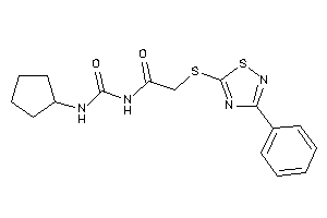 N-(cyclopentylcarbamoyl)-2-[(3-phenyl-1,2,4-thiadiazol-5-yl)thio]acetamide