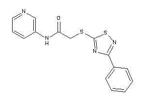 2-[(3-phenyl-1,2,4-thiadiazol-5-yl)thio]-N-(3-pyridyl)acetamide