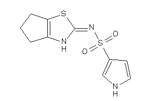N-(3,4,5,6-tetrahydrocyclopenta[d]thiazol-2-ylidene)-1H-pyrrole-3-sulfonamide