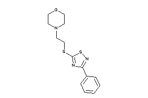 Image of 4-[2-[(3-phenyl-1,2,4-thiadiazol-5-yl)thio]ethyl]morpholine