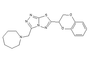 3-(azepan-1-ylmethyl)-6-(2,3-dihydro-1,4-benzodioxin-3-yl)-[1,2,4]triazolo[3,4-b][1,3,4]thiadiazole