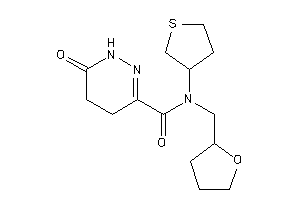 Image of 6-keto-N-(tetrahydrofurfuryl)-N-tetrahydrothiophen-3-yl-4,5-dihydro-1H-pyridazine-3-carboxamide